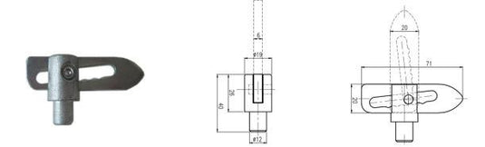 Anti Luce Fastener S/S Weld On