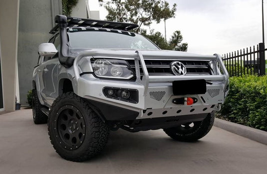 Full Bull Bar VW Amarok 2010 onwards complete with winch mount and Fog Light Inserts