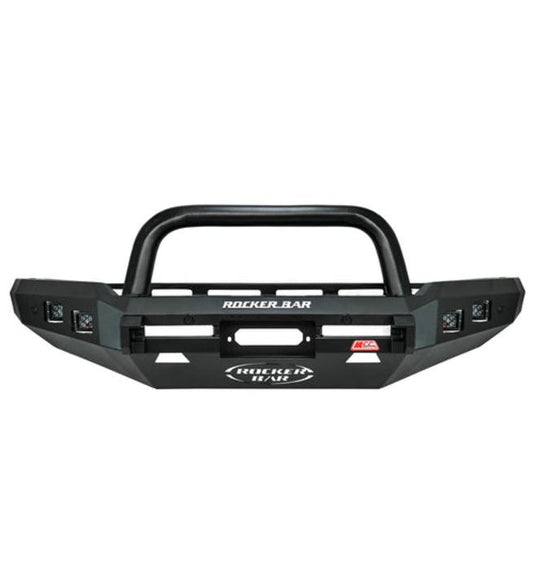 Dmax RT 2012 - 2016 078 - 01SQSBL Rocker Bull Bar Single Sand Black Loop Package MCC