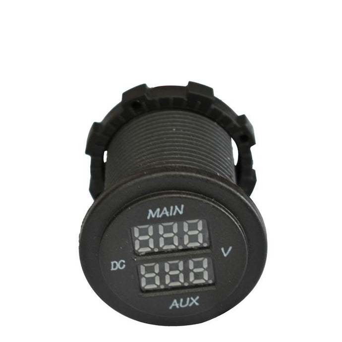 Dual Volt Meter 10 - 60v DC Blue AP LED