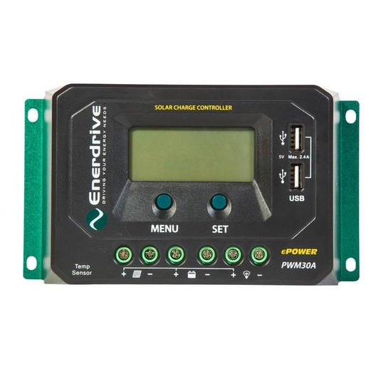 Enerdrive ePOWER PWM 30A Solar Charge Controller Enerdrive