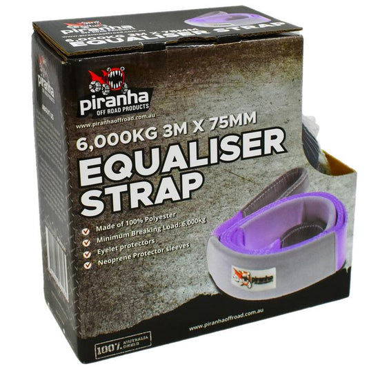 Equaliser Strap - 75mm x 3m - 6000 KG Piranha Off Road