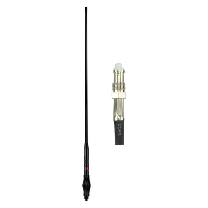 GME 1060mm Fibreglass Radome Antenna, AS001B Spring (6.6dBi Gain) - Black GME