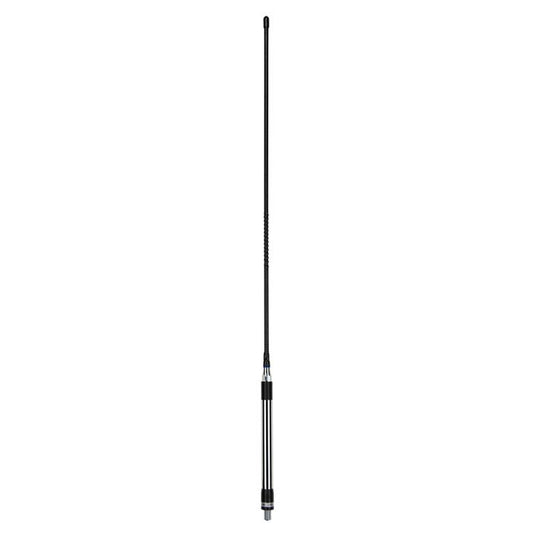 GME 850mm Elevated Feed Base Fibreglass Colinear Antenna (6.6dBi Gain) - Black GME