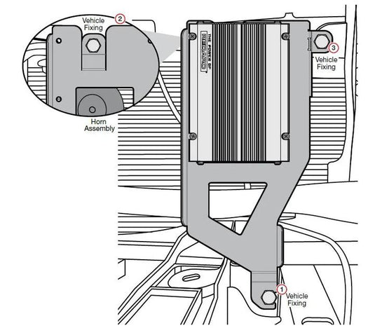 REDARC BCDC Mounting Bracket to Suit Toyota L/C 300 Series Redarc