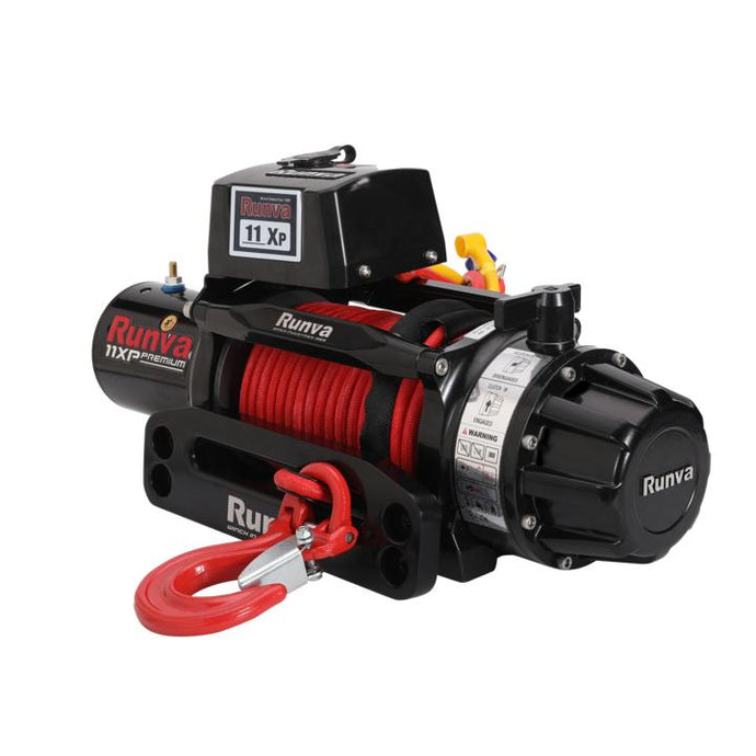 Runva 11Xp Premium Red Edition - With Synthetic Rope-12V Runva