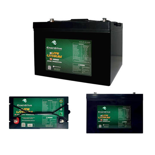 Enerdrive Enerdrive 100Ah/12v LiFePO4 Battery eLITE – Piranha Off Road  Products